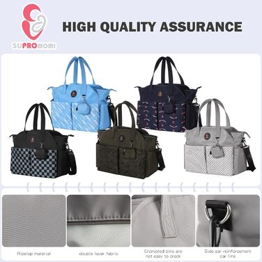 Унісекс X-Large Сумка для перевдягання люльки сіра