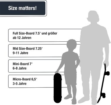 Скейтборд для дітей віком від 3 років - Повноцінна дошка для початківців 3-11 років, високоякісний дитячий скейтборд з 7-шарового клена, кулькові підшипники ABEC 5, нековзна стрічка для захоплення 3-5 років Rocket