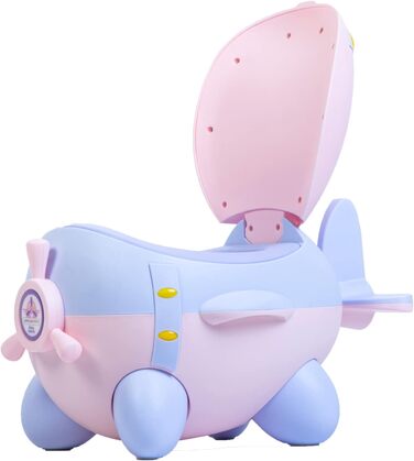 Дитячий туалет - горщик-літак для дітей, тренажер для туалету, ергономічне сидіння, м&39яка поліуретанова подушка, захист від бриз