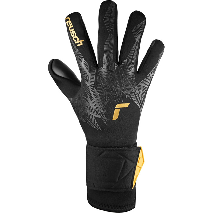 Воротарські рукавиці Reusch Unisex Youth Pure Contact Infinity Junior Воротарські рукавиці 7 чорно-золоті