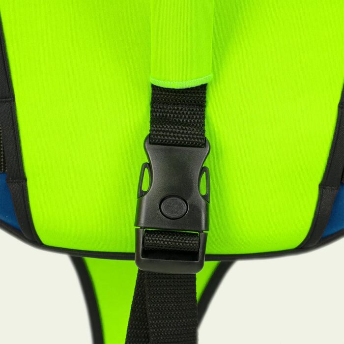 Дитячий рятувальний жилет преміум-класу - Розроблено в Німеччині - Засіб для плавання для дітей вагою 15-19 кг та 19-30 кг для безпечного плавання, засіб для рятування від сонця, жилет для тренувань з плавання. Зелений/Синій M 19-30 кг (приблизно 3-6 рокі