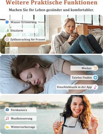 Розумний годинник Alexa для жінок та чоловіків, фітнес-годинник 1,83 дюйма з функцією телефону, водонепроникний IP68, понад 100 спортивних режимів, серцевий ритм, стрес, SpO2, сон, фітнес-трекер для Android та iOS, бежевий