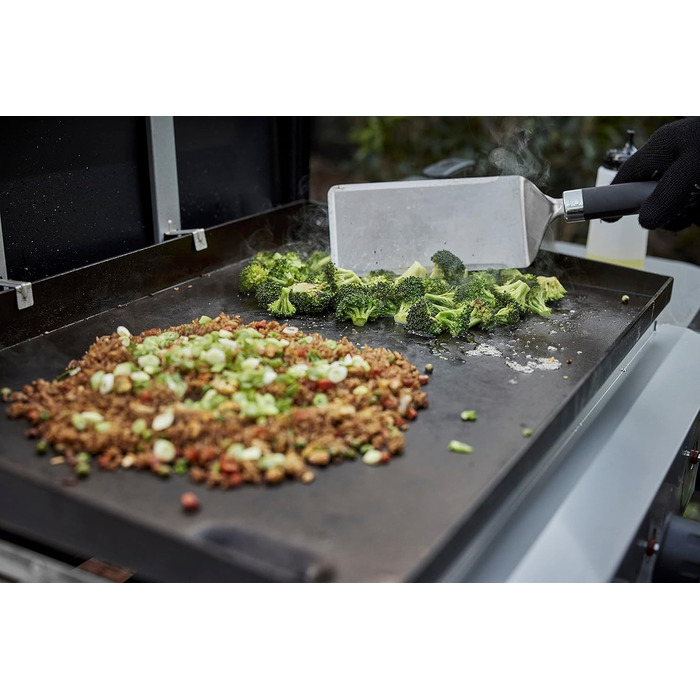 Лопатка для гриля Weber (41 см), нержавіюча сталь, зі скошеним краєм для легкого підчіплення продуктів, протиковзаюча зручна ручка, підходить для миття в посудомийній машині Срібляста (6779)