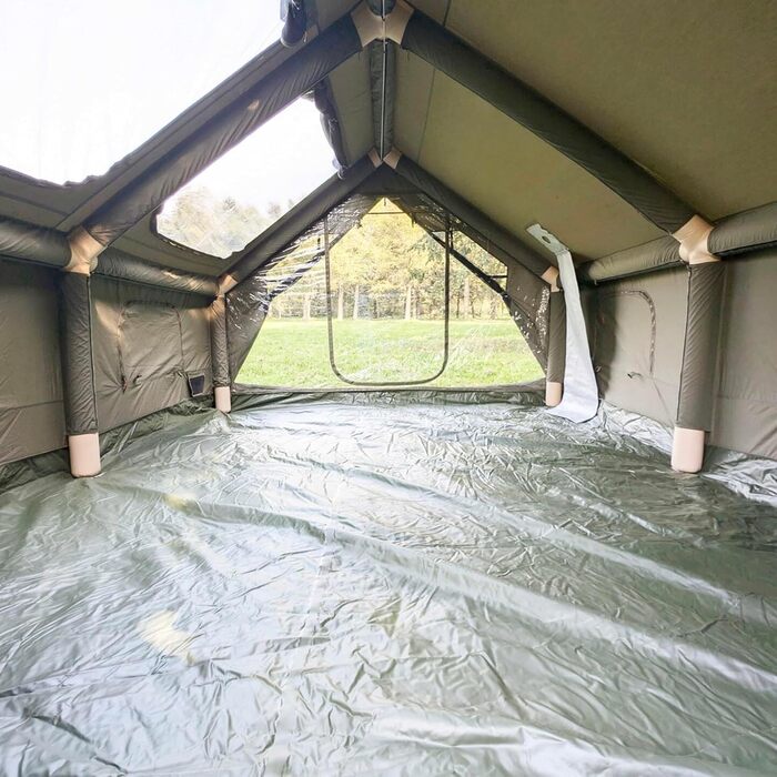 Намет надувний 6-місний RBM Outdoors Panda – 4-сезонний, водостійкий, із клапаном для печі, кахі