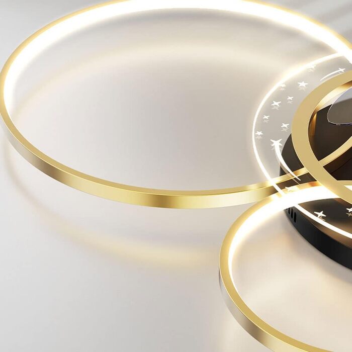 Вт світлодіодний стельовий світильник з можливістю регулювання, стельовий вентилятор зі світлодіодним підсвічуванням, регульованою