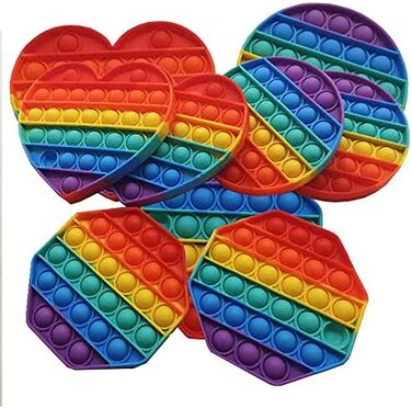 Антистрес іграшка для дорослих Діти Anti Stress Pop Large Figetttoys Fidget Toy Set Figet Bubble Push pop XXL Rainbow Square 30 см