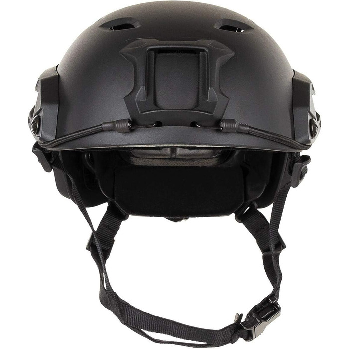 Шолом США, десантник FAST, чорний, рейки, ABS-пластик