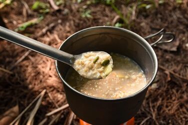 Безмежний посуд для відпочинку Voyage Титанова ложка з довгою ручкою Ультралегкі столові прибори для кемпінгу Ti1509b