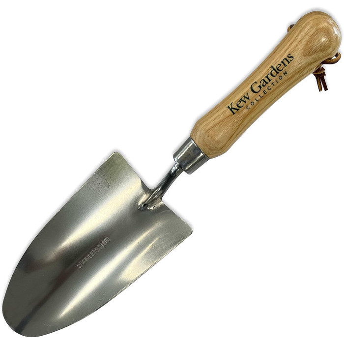 Набір садового інструменту Spear & Jackson 3057KEW Кью Гарденс 3 предмети совок для розсади, вила для видалення бурянів та культиватор з ручками з твердої деревини з сертифікацією FSC та нержавіючою сталлю.