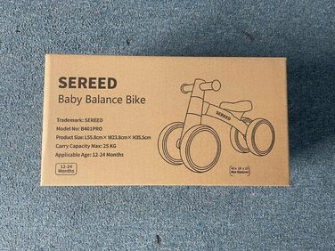 СЕРЕДНІЙ дитячий велосипед-балансир від 1 року, іграшка-балансир для дитини 12-36 місяців, перший велосипед без педалей з 4 колеса