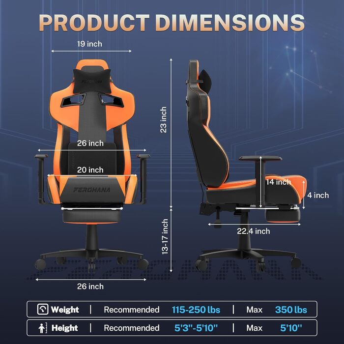 Ігрове крісло Huracan з масажем, дихаюче та ергономічне ігрове крісло з оксамитової тканини, ігрове крісло