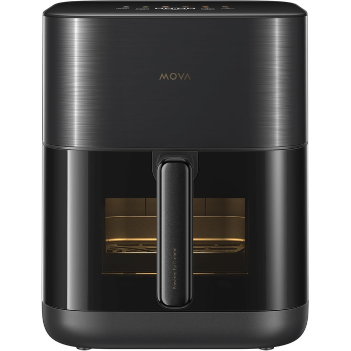 Фритюрниця Dreame Mova AeroChef FD10 Pro, швидке хрустке приготування, фритюрниця без олії, фритюрниця об'ємом 6 літрів, циркуляція гарячого повітря, подвійна система нагрівання, 50C-230C, 11 попередньо встановлених режимів