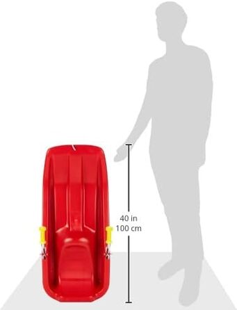 Санки rolly toys Jetstar, пластикові, червоні