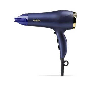 Фен BaByliss Midnight Luxe Потужний (2300 Вт), Іонізація Anti-Frizz, швидке сушіння, професійний та легкий, 3 температурні та 2 швидкісні режими, 5781PE EU