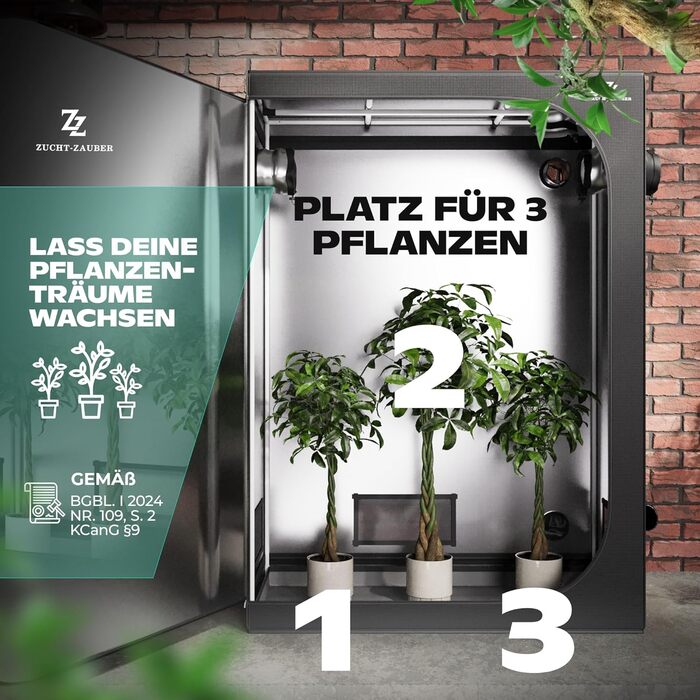 Для вирощування кімнатних рослин, світло та водонепроникний намет для вирощування, 120x60x180