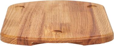 Розсувна дошка MB Manufaktura Barel для Thermomix TM6 TM5 Дошка для Thermomix виготовлена з деревини дуба без зусиль переміщення без пошкодження ваг - стійка підставка за рахунок гасіння вібрації Преміум - Дуб