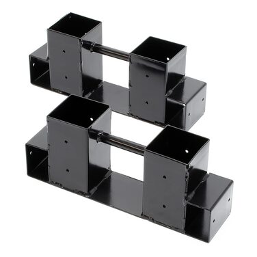 Допоміжний пристрій для укладання дров Wiltec, комплект з 2 шт., 335 x 85 x 130 мм, допоміжний пристрій для укладання дров, підставка для дров та розпалу, тримач для дров