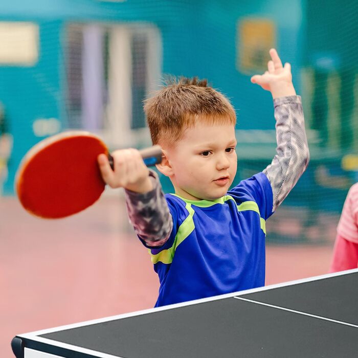 Тенісний стіл Relaxdays, складний тенісний стіл із сіткою, 2 ракетки, 3 м&39ячі, ВxШxГ 70 x 70 x 150 см, чорний