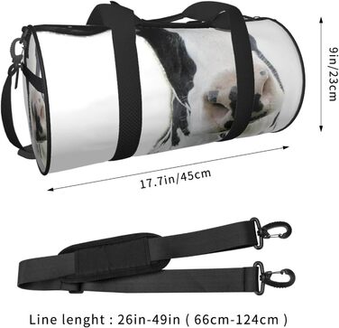 Дорожня сумка з кумедним принтом корівки, чорно-біла, спортивна сумка для чоловіків та жінок, сумка-мішок, спортивна сумка