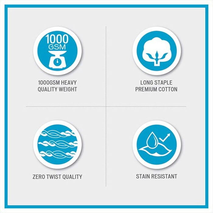 Набір розкішних рушників Splendor з 100 бавовни, 1000 г/м, готельна якість, не скручуються, добре поглинають вологу, швидко сохнут