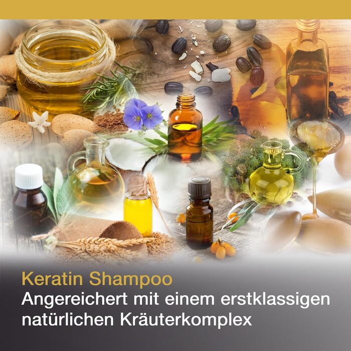 Шампунь з кератином для пошкодженого волосся Vitamins, 400 мл