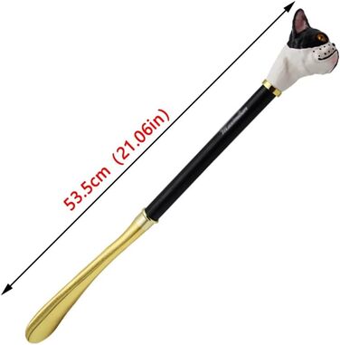 Взуття PISOM Dog Shoehorn Shoehorn Shoe Spoon, подарунок для літніх людей, металева міцна міцна ложка для взуття 53,5 * 4,3 * 2 см Собака