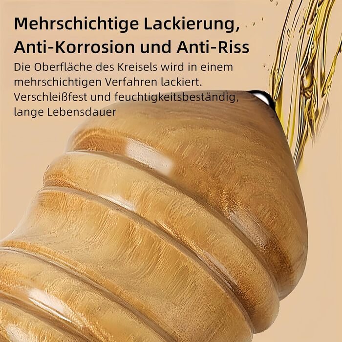 Дерев’яна дзиґа з батіжком Vyloky (XL)