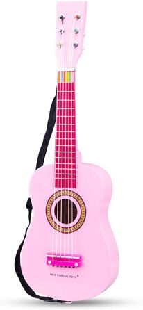 Музичний інструмент - Іграшкова дерев&39яна гітара - Рожевий, 10345 -