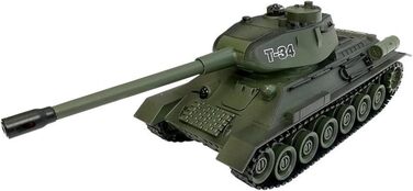 Радіокерований танк T-34 Битва Панцерів 128, оливково-зелений, з вбудованою інфрачервоною системою бою 2,4 ГГц (efaso 99815)