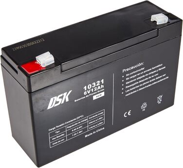 Герметичний свинцево-кислотний акумулятор AGM 6V 4,5Ah / 12Ah