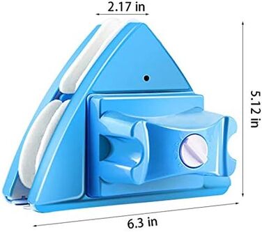 Двосторонній склоочисник Магнітний очищувач вікон 5 регульованих магнітних щіток для чищення Інструмент для товщини скла 4-28 мм Магнітний інструмент для чищення скла