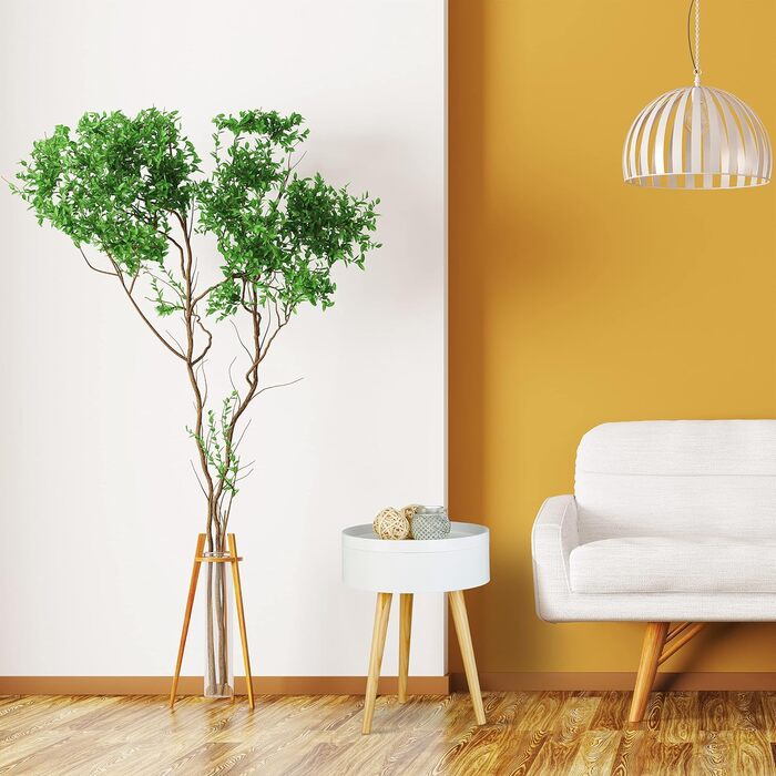 Круглий журнальний столик Relaxdays, скандинавський дизайн, стиль 70-х років, тумбочка біля ліжка з підносом та відділенням для зберігання, ВxШxГ 50x38x38 см, білий, одинарний