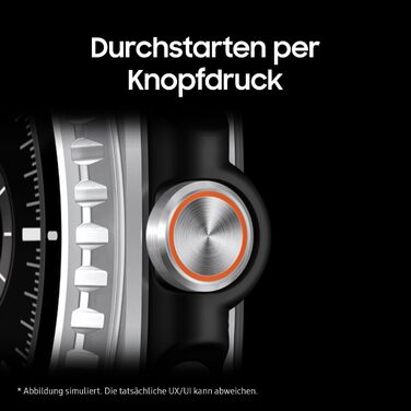 Розумний годинник Samsung Galaxy Watch8 Classic, фітнес-годинник та фітнес-трекер, гібридний ремінець та носимий дисплей, обертовий безель, 64 ГБ пам&39яті, 46 мм, Bluetooth, чорний, 3-річна гарантія виробника