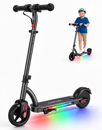 Дитячий електросамокат Caroma Kinder, 150 Вт, для дітей 6-12 років, чорний