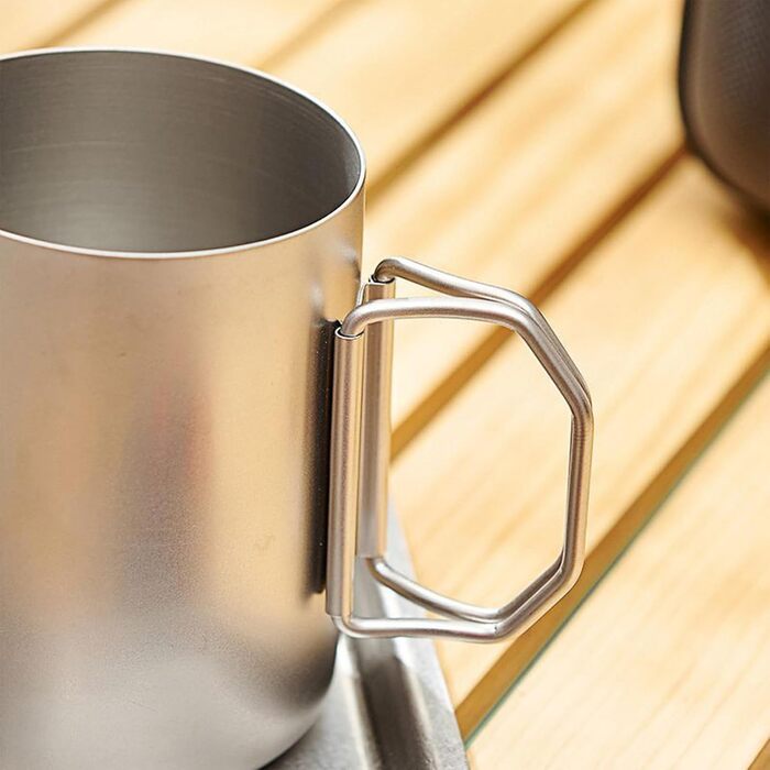 Набір для чаювання Ті-Сет 4 предмети чашка для води та чайне яйце, набір чашок з титанового сплаву. Ідеально підходить для походів, кемпінгу та активного відпочинку. Титаново-нержавіюча сталь, для чоловіків та жінок, для дому та подорожей, для піших прогу