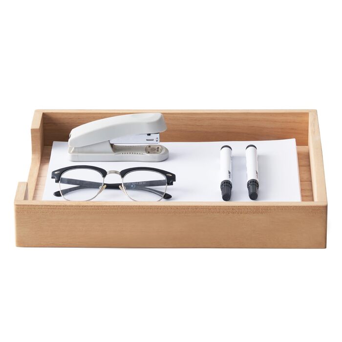 Дерев&39яний лоток для листів KIRIGEN, з одним відділенням, лоток для документів для настільного органайзера для зберігання журналів, файлів, папок, паперів, натуральний колір