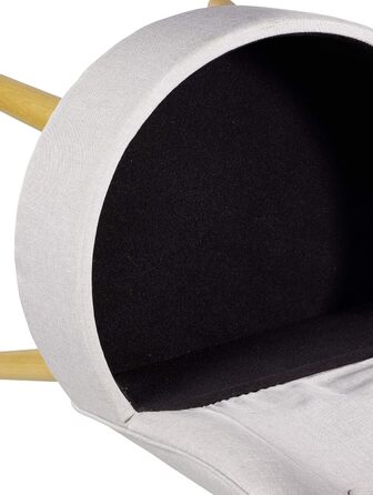 Крісло ECHTWERK Вінс, м&39яке крісло, зручне крісло, висока спинка, м&39яка пінопластова підкладка, дерев&39яні ніжки, 6,2 кг, сірий колір