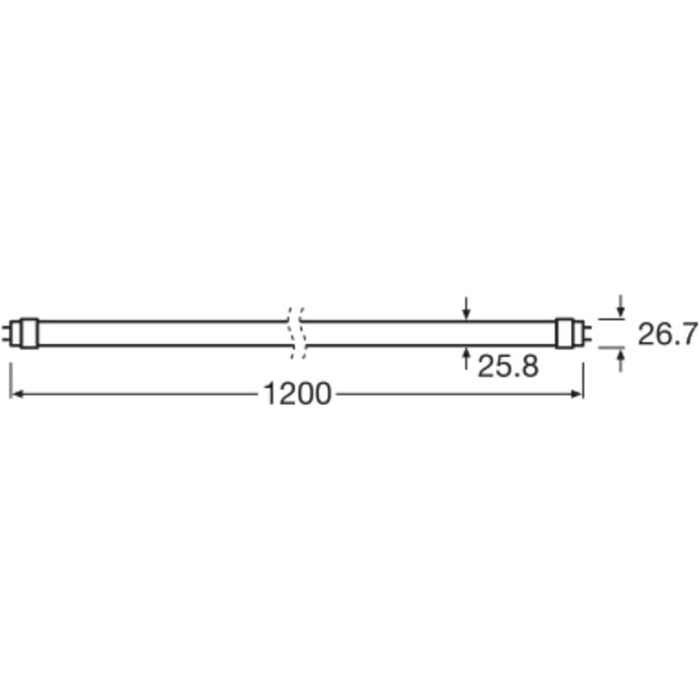 Денне світло білий 120 см - заміна на 36 Вт, 8 Performance (EM/Mains) Ultra Output 15.6W 2500lm - 865