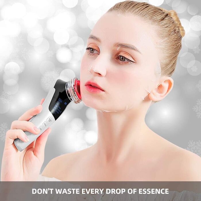 Масажер для обличчя масажер для обличчя, YONGYAO Косметичний пристрій для обличчя масажер для обличчя проти зморшок підтяжка обличчя косметичний пристрій з EMS ION- Фотон гаряче/холодне лікування для антивікових зморшок проти зморшок