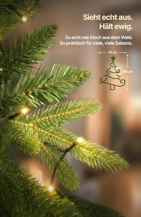 Штучна ялинка з густими гілками 180 см Menz