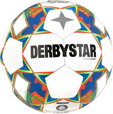 М'яч футбольний Derbystar Atmos Light AG біло-помаранчевий 4