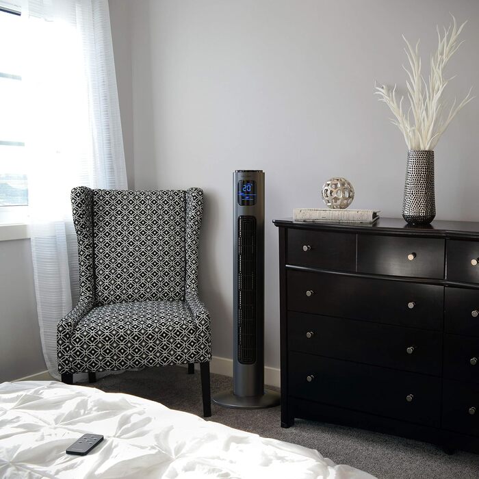 Баштовий вентилятор з дистанційним керуванням 96 см - Переможець 2024 року - Мобільний вентилятор тихий - вентилятор на п'єдесталі