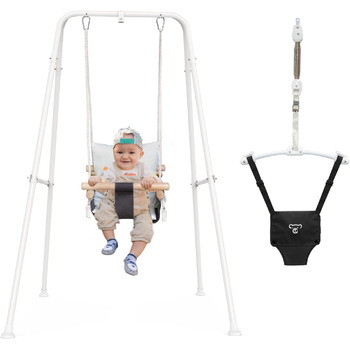 В 1 дитячий стрибунець з дитячою гойдалкою і рамою для гойдалок, дитячим відбійником і гойдалкою, дитячою гойдалкою в приміщенні і