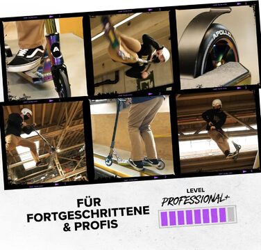 Трюковий самокат Apollo - Genesis Pro X / Genesis Pro X Competition, трюковий самокат високого класу, кулькові підшипники ABEC 9,