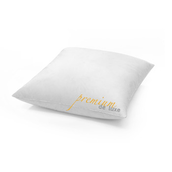 Пухова подушка преміум-класу de Luxe 80x80 см - Виготовлено в Німеччині, пухова подушка зі 100 бавовни - 3-камерна пухова подушка для алергіків 1 упаковка