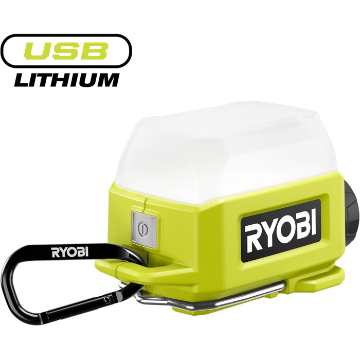 Акумуляторний прожектор RYOBI 4 V USB-LITHIUM RLA4-0, 300 люмен, без акумулятора та зарядного пристрою