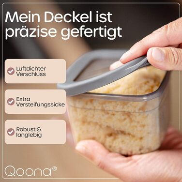 Герметичні контейнери для зберігання з кришками комплект з 24 предметів Антрацит - Штабелюються та економлять місце для кухні, герметичні банки для зберігання, контейнери для борошна, харчові контейнери, контейнери для зберігання, коробки для зберігання А