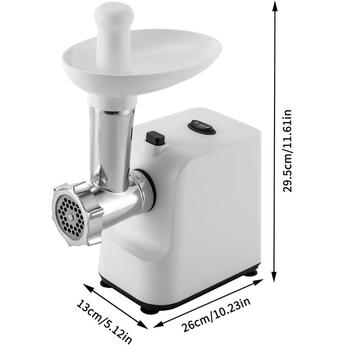 М'ясорубка Електрична м'ясорубка 1000 Вт з нержавіючої сталі Машина для фаршу з 3-ма дисками М'ясорубка Електрична м'ясорубка М'яс