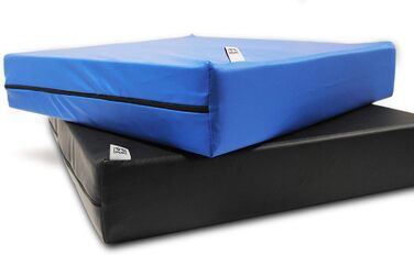 Протипролежнева подушка сидіння для інвалідних візків (42 x 42 x 8 см), ортопедична, з піни з ефектом пам&39яті, синя - Зроблено в Європі