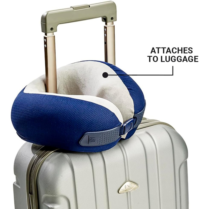 Подушка для шиї GoTravel Memory Dreamer 25 см світло-блакитна